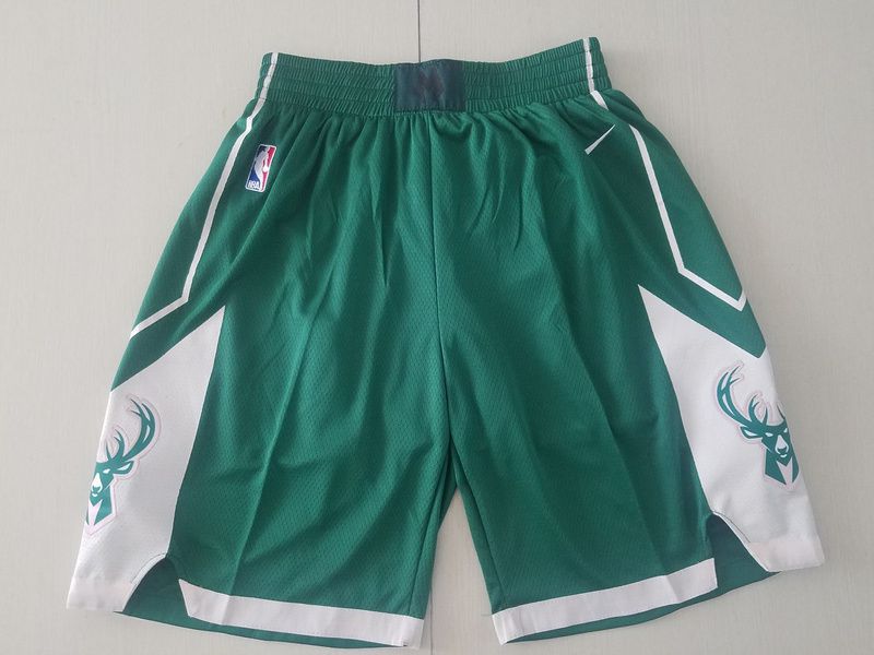 Cheap Men NBA Milwaukee Bucks Green Nike Shorts 2021618